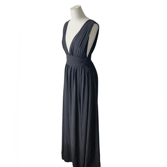 LULUS - Heavenly Hues Black Maxi Dress - Sz Small - Picture 4 of 7